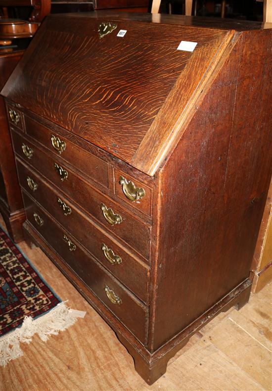 George III oak bureau